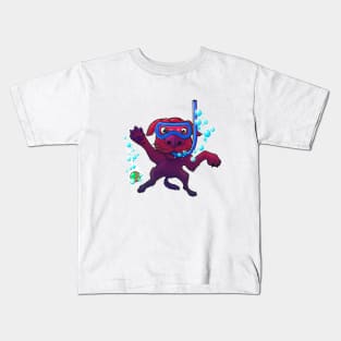 Dog scuba diver Kids T-Shirt